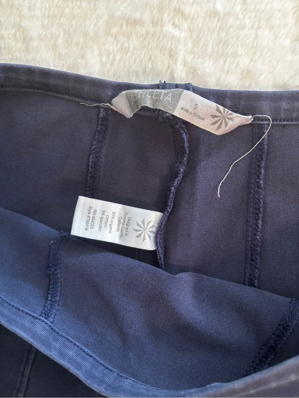 Athleta Dark Navy Panel Pencil Skirt - Picture 4 of 6